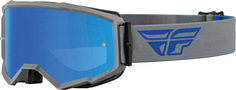 Очки Fly Racing Zone Logo для мотокросса, серый/синий