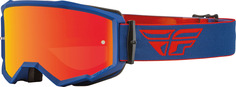 Очки Fly Racing Zone Logo для мотокросса, красный/синий