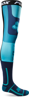 Носки FOX Flexair Knee Brace для мотокросса, сине-зеленый