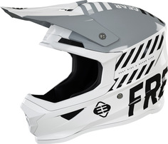 Шлем Freegun XP4 Danger для мотокросса, белый/черный