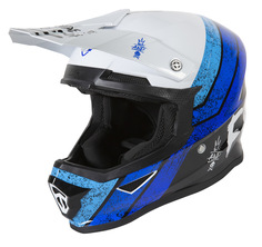 Шлем Freegun XP4 Stripes для мотокросса, синий
