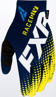 Перчатки FXR Pro-Fit Air Colored для мотокросса, синий/желтый