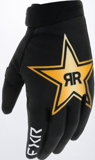 Перчатки FXR Reflex Rockstar для мотокросса, черный/золотой