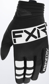 Перчатки FXR Prime для мотокросса, черный/белый