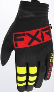 Перчатки FXR Prime для мотокросса, черный/красный