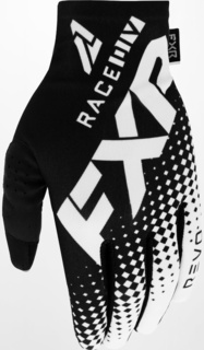 Перчатки FXR Pro-Fit Air Colored для мотокросса, черный/белый