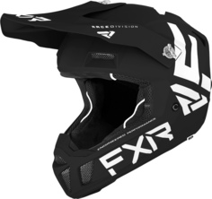 Шлем FXR Clutch CX MX Gear для мотокросса, черный/белый