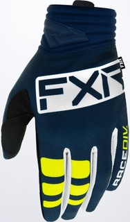 Перчатки FXR Prime для мотокросса, синий/белый/желтый