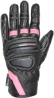 Перчатки женские GMS Navigator мотоциклетные, черный/розовый ГМС