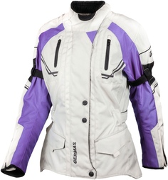 Куртка текстильная женская GMS Taylor мотоциклетная, серый/пурпурный ГМС