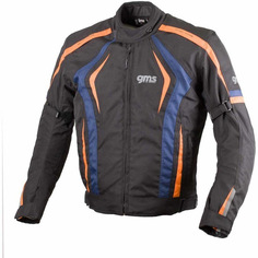 Куртка текстильная GMS Pace мотоциклетная, черный/синий/оранжевый ГМС