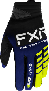 Перчатки FXR Prime 2023 для мотокросса, черный/синий/желтый