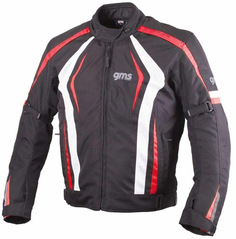 Куртка текстильная GMS Pace мотоциклетная, черный/красный/белый ГМС