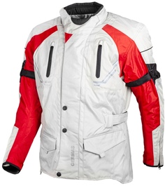 Куртка текстильная GMS Taylor мотоциклетная, песочный/красный ГМС