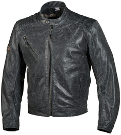 Куртка кожаная Grand Canyon Laxey мотоциклетная, черный