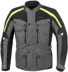 Куртка текстильная GMS Temper мотоциклетная, серый/черный/желтый ГМС