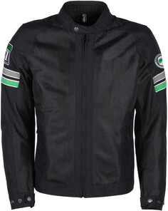 Куртка Helstons Elron Mesh мотоциклетная, черный/серый/зеленый