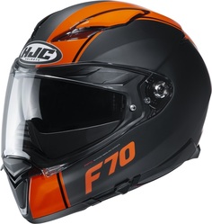 Шлем HJC F70 Mago, черный/оранжевый