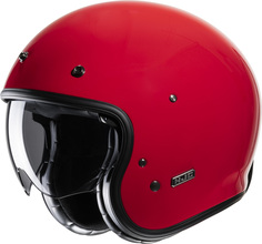 HJC V31 Solid Retro Реактивный шлем, красный