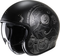 HJC V31 Desto Retro Реактивный шлем, черный/серый