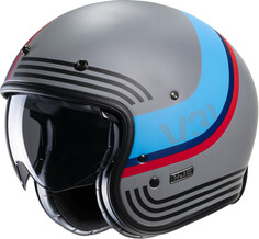 HJC V31 Byron Retro Реактивный шлем, серый/синий
