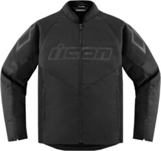 Icon Hooligan Мотоцикл Текстильная куртка, черный