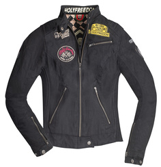 Куртка текстильная HolyFreedom Quattro Waxed женская мотоциклетная, черный