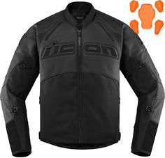 Icon Contra2 Мотоцикл Текстиль / Кожаная куртка, черный