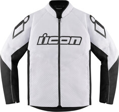 Куртка Icon Hooligan мотоциклетная, черный/белый