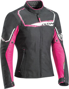Куртка Ixon Challenge для женщин для мотоцикла Текстильная, черно-розовая