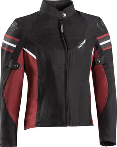 Куртка Ixon Ilana Evo для женщин для мотоцикла Текстильная, черно-красная
