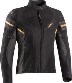 Куртка Ixon Ilana Evo для женщин для мотоцикла Текстильная, черно-антрацитово-золотой
