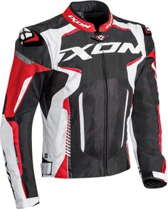 Куртка Ixon Gyre Текстильная для мотоцикла, черно-бело-красная