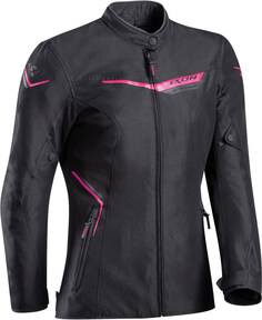 Куртка Ixon Slash для женщин для мотоцикла текстильная, черно-фуксия