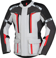 Куртка IXS Evans-ST 2.0 для мотоцикла Текстильная, серо-красная