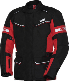 Куртка IXS Tour Evans-ST для женщин для мотоцикла Текстильная, черно-красная