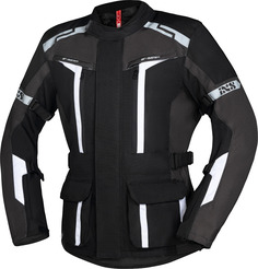 Куртка IXS Evans-ST 2.0 для мотоцикла Текстильная, черно-серо-белая