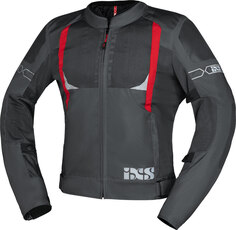 Куртка IXS Trigonis-Air для мотоцикла Текстильная, серо-красная