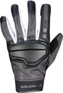 Перчатки IXS Evo-Air для мотоцикла, черно-серо-белые
