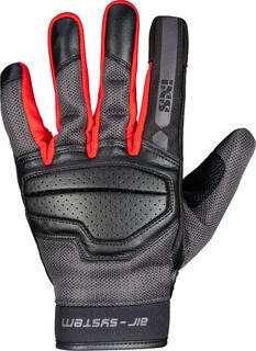 Перчатки IXS Evo-Air для мотоцикла, черно-серо-красные