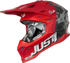 Шлем Just1 J39 Kinetic для мотокросса, красно-черный