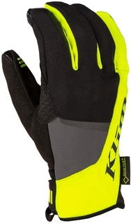 Перчатки Klim Inversion Gore-Tex для мотоцикла, черно-серо-желтые