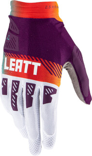 Перчатки Leatt 2.5 X-Flow Contrast для мотокросса, бело-пурпурные