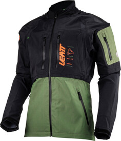 Куртка Leatt 4.5 HydraDri Водонепроницаемая для мотокросса, черно-зеленая
