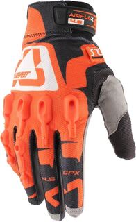 Перчатки Leatt GPX 4.5 Lite для мотокросса, оранжево-черно-белые