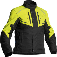 Куртка Lindstrands Halden Водонепроницаемая мотоциклетная текстильная, черно-желтая