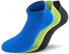 Носки Lenz Performance Sneaker Tech, черно-зелено-синие