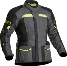 Куртка Lindstrands Transtrand Водонепроницаемая мотоциклетная текстильная, серо-черно-желтая