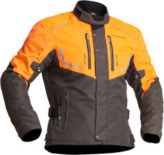 Куртка Lindstrands Halden Водонепроницаемая мотоциклетная текстильная, оранжево-зеленая