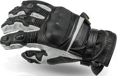 Lindstrands Holen Мотоциклетные перчатки, черный/белый